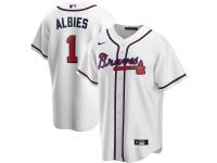 Youth Atlanta Braves Ozzie Albies Nike White Home 2020 Player Jersey