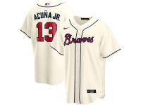 Youth Atlanta Braves Ronald Acuna Jr. Nike Cream Alternate 2020 Player Jersey