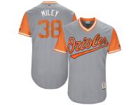 Youth Baltimore Orioles Wade Miley Miley Majestic Gray 2017 Players Weekend Jersey