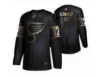 Youth Blues Jaden Schwartz Black 2019 NHL Golden Edition Jersey