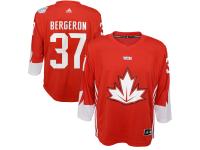 Youth Canada Hockey Patrice Bergeron adidas Red World Cup of Hockey 2016 Replica Player Jersey