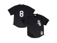 Youth Chicago White Sox Bo Jackson Mitchell & Ness Black Cooperstown Collection Mesh Batting Practice Jersey