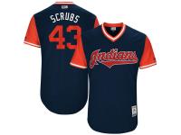 Youth Cleveland Indians Josh Tomlin Scrubs Majestic Navy 2017 Players Weekend Jersey