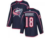Youth Columbus Blue Jackets #18 Rene Bourque adidas Navy Authentic Jersey