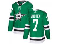 Youth Dallas Stars #7 Neal Broten adidas Kelly Green Authentic Jersey