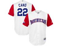 Youth Dominican Republic Baseball Robinson Cano Majestic White 2017 World Baseball Classic Jersey
