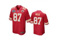 Youth Kansas City Chiefs Travis Kelce Red Super Bowl LIV Game Jersey