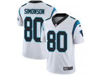 Youth Limited Scott Simonson #80 Nike White Road Jersey - NFL Carolina Panthers Vapor Untouchable