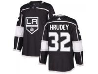 Youth Los Angeles Kings #32 Kelly Hrudey adidas Black Authentic Jersey
