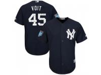 Youth Luke Voit New York Yankees Navy Cool Base 2018 Spring Training Jersey by Majestic