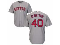 Youth Majestic Boston Red Sox #40 Andrew Benintendi Grey Road Cool Base MLB Jersey