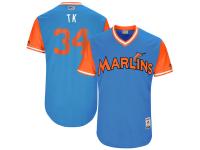 Youth Miami Marlins Tom Koehler T.K. Majestic Blue 2017 Players Weekend Jersey