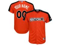 Youth National League Majestic Orange 2017 MLB All-Star Game Custom Home Run Derby Jersey