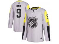 Youth New Jersey Devils #9 Taylor Hall Adidas Gray Authentic 2018 All-Star Metro Division NHL Jersey