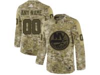 Youth New York Islanders Adidas Customized Limited 2019 Camo Salute to Service Jersey
