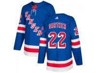 Youth New York Rangers adidas #22 Mike Gartner Royal Authentic Jersey