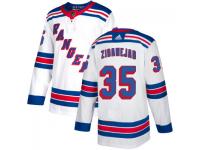 Youth New York Rangers adidas #35 Mika Zibanejad White Authentic Jersey