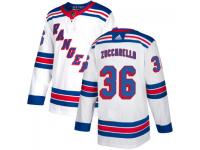 Youth New York Rangers adidas #36 Mats Zuccarello White Authentic Jersey