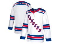 Youth New York Rangers adidas White Away Authentic Blank Jersey