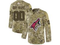 Youth NHL Adidas Arizona Coyotes Customized Limited Camo Salute to Service Jersey