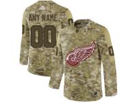 Youth NHL Adidas Detroit Red Wings Customized Limited Camo Salute to Service Jersey