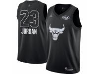 Youth Nike Chicago Bulls #23 Michael Jordan Swingman Black 2018 All-Star Game