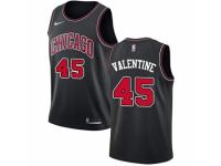 Youth Nike Chicago Bulls #45 Denzel Valentine  Black NBA Jersey Statement Edition