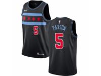 Youth Nike Chicago Bulls #5 John Paxson  Black NBA Jersey - City Edition