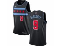 Youth Nike Chicago Bulls #9 Antonio Blakeney  Black NBA Jersey - City Edition