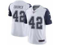 Youth Nike Dallas Cowboys #42 Barry Church Limited White Rush NFL Jersey