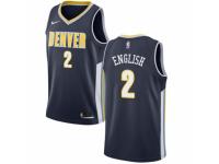 Youth Nike Denver Nuggets #2 Alex English Navy Blue Road NBA Jersey - Icon Edition