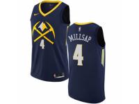Youth Nike Denver Nuggets #4 Paul Millsap  Navy Blue NBA Jersey - City Edition