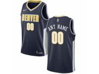 Youth Nike Denver Nuggets Customized Navy Blue Road NBA Jersey - Icon Edition