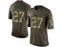Youth Nike Green Bay Packers #27 Eddie Lacy Limited Green Salute to Service NFL Jersey