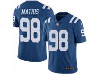 Youth Nike Indianapolis Colts #98 Robert Mathis Limited Royal Blue Rush NFL Jersey