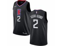 Youth Nike Los Angeles Clippers #2 Shai Gilgeous-Alexander  Black NBA Jersey Statement Edition