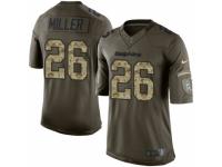 Youth Nike Miami Dolphins #26 Lamar Miller Limited Green Salute to Service NFL Jersey