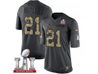 Youth Nike New England Patriots #21 Malcolm Butler Limited Black 2016 Salute to Service Super Bowl LI 51 NFL Jersey