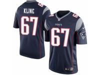 Youth Nike New England Patriots #67 Josh Kline Navy Blue Team Color NFL Jersey