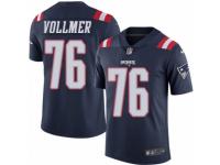 Youth Nike New England Patriots #76 Sebastian Vollmer Limited Navy Blue Rush NFL Jersey