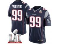 Youth Nike New England Patriots #99 Vincent Valentine Elite Navy Blue Team Color Super Bowl LI 51 NFL Jersey