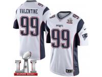 Youth Nike New England Patriots #99 Vincent Valentine Elite White Super Bowl LI 51 NFL Jersey