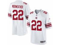 Youth Nike New York Giants #22 Brandon Meriweather White NFL Jersey