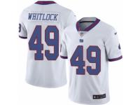 Youth Nike New York Giants #49 Nikita Whitlock Limited White Rush NFL Jersey