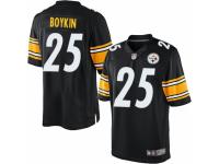 Youth Nike Pittsburgh Steelers #25 Brandon Boykin Limited Black Team Color NFL Jersey