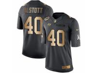 Youth Nike Tampa Bay Buccaneers #40 Mike Alstott Limited Black Gold Salute to Service NFL Jersey