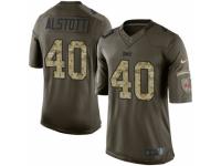 Youth Nike Tampa Bay Buccaneers #40 Mike Alstott Limited Green Salute to Service NFL Jersey