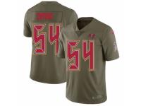 Youth Nike Tampa Bay Buccaneers #54 Lavonte David Limited Olive 2017 Salute to Service NFL Jersey