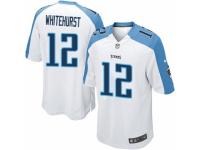 Youth Nike Tennessee Titans #12 Charlie Whitehurst Limited White NFL Jersey