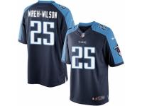 Youth Nike Tennessee Titans #25 Blidi Wreh-Wilson Limited Navy Blue Alternate NFL Jersey